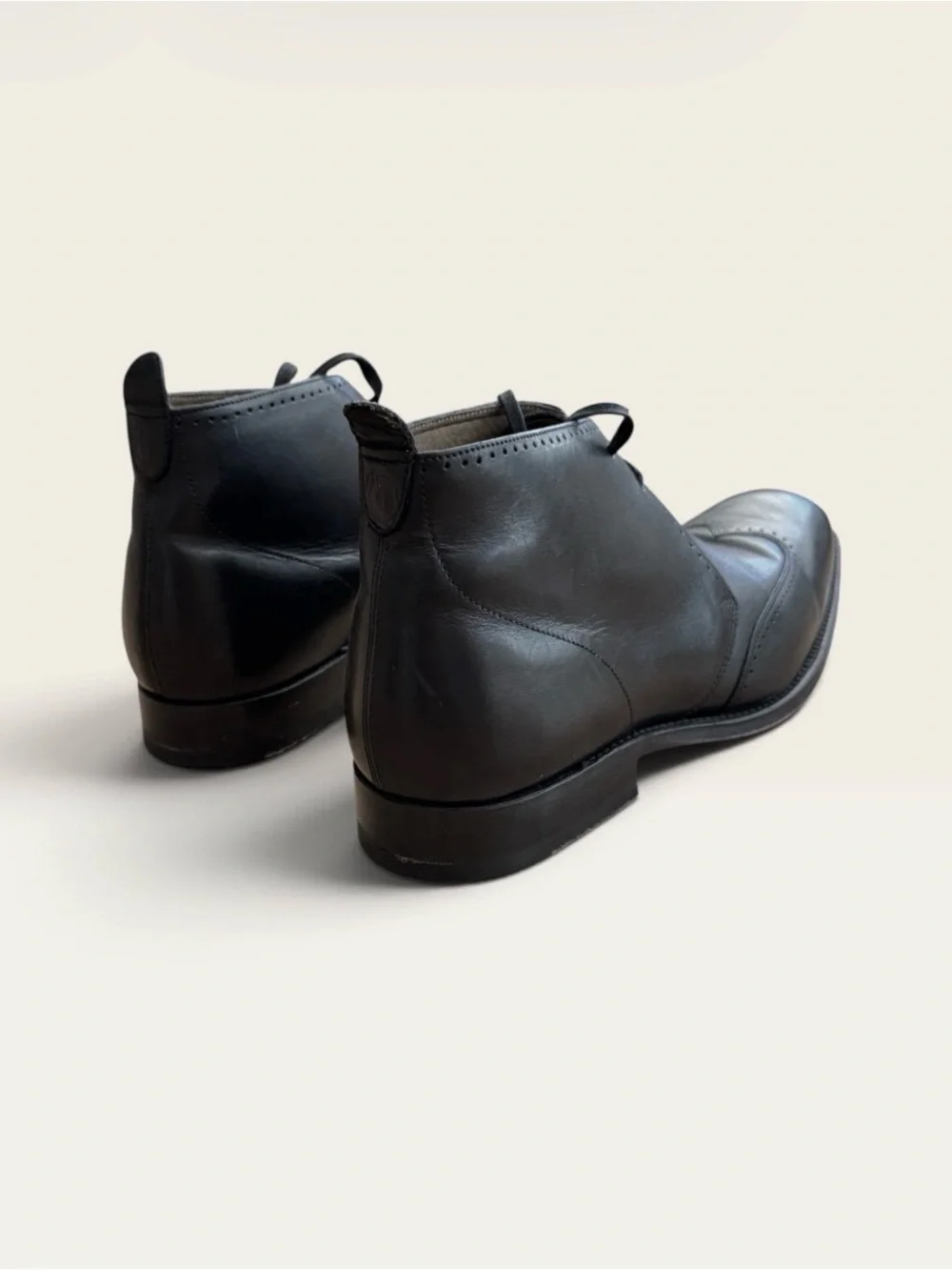 Vintage Grenson 5115 Black Leather Ankle Boots UK 7.5 F
